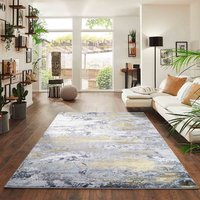 Emperor Onyx Modern Abstract Gold Rug
