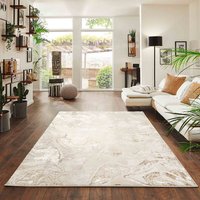 Emperor Solarius Modern Abstract Beige Rug