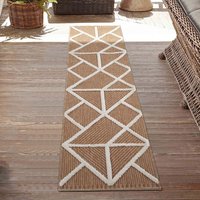 Harper Prism Indoor Outdoor Cream Rug Runner