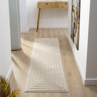 Isabella Border Cream Rug Runner