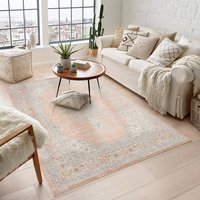 Maia Orchid Washable Coral Rug