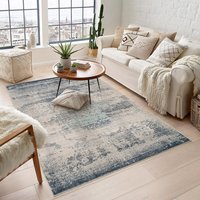 Maia Mist Washable Navy Rug