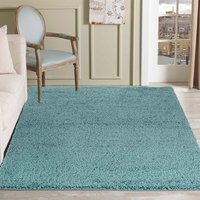 On Sale Oxford Plain Shaggy Duck Egg Rug 60x110cm
