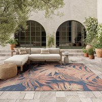 Aloha ALH43 Blue Rose Indoor Outdoor Rug