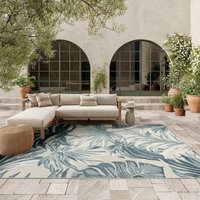 Aloha ALH43 Ivory Blue Indoor Outdoor Rug