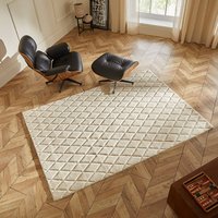 Priory PRI103 Ivory Wool Rug by Concept Looms x Sarah Gare