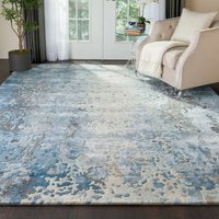 On Sale Prismatic PRS17 Denim Abstract Wool Rug 168x226cm
