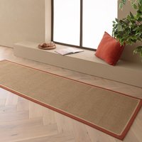 Bordo Boucle Rust Linen Jute Rug Runner