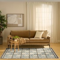 Nordic NRC06 Blue Geometric Rug