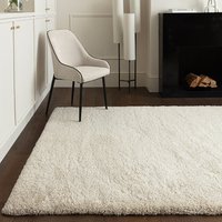 Atlas Ivory Shaggy Plain Rug