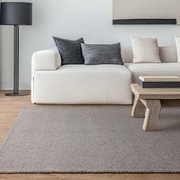 Finley Grey Flatweave Plain Rug