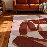 Gallery Stones Cherry Mocha 2088 Indoor Outdoor Washable Eco Rug