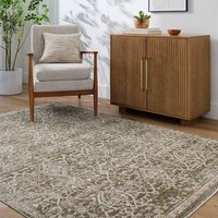 Myrtle Olive Brown Vintage Rug by Galey Alix x Livabliss