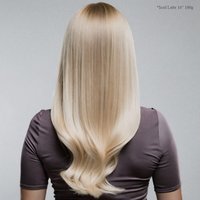 Platinum Blonde - Double Wefted Lace Full Head Clip in Human Hair Extensions