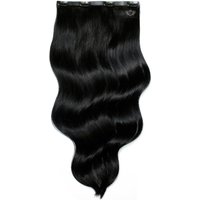 Jet Black Volumizer Clip In Human Hair Extensions