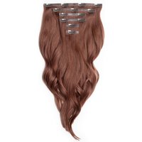 Mahogany Elegant 20" Silk Seamless Clip In Hair Extensions 160g *Final Sale*