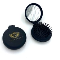 Compact Travel Mirror Brush