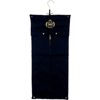 Clip In Hair Extensions Carrier + Storage Case with Hanger - Black/Gold
