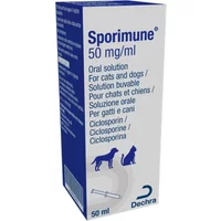 Sporimune 50mg/ml Oral Solution for Cats and Dogs