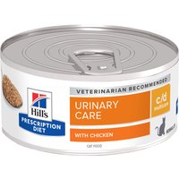 Hills Prescription Diet c/d Multicare Urinary Care Wet Cat Food 24x156g Can