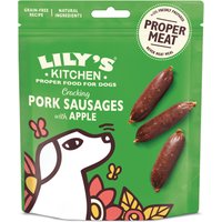 Lilys Kitchen Dog Cracking Pork and Apple Sausages for Dogs 70g