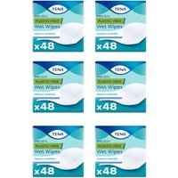 TENA Plastic-Free Wet Wipes 48 Wipes