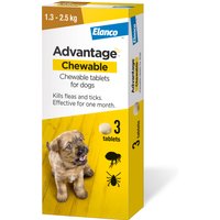 Advantage Chewable Tablets Flea & Tick Treatment for Dogs
