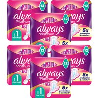 Always Platinum Normal Sanitary Towels With Wings Size 1 12 Pads