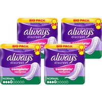 Always Discreet Incontinence Pads Women Normal 24 Pads