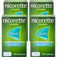 Nicorette Gum 2mg Icy White 105 Pieces