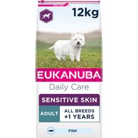 Eukanuba Daily Care Adult Sensitive Skin Dry Dog Food Fish 12kg