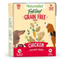 Naturediet Adult Feel Good Grain Free Chicken Dog Food 390g x 18