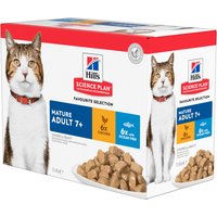 Hill's Science Plan Mature Adult Wet Cat Food Multipack 48x85g