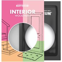 Rust-Oleum White Matt Interior Wood Paint - Cotton White 10ml