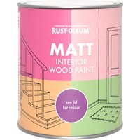 Rust-Oleum Beige Matt Interior Wood Paint - Oyster 750ml