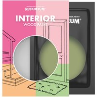 Rust-Oleum Green Satinwood Interior Wood Paint - Familiar Ground 10ml