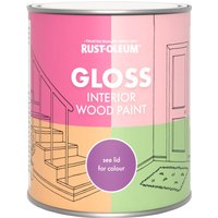 Rust-Oleum Blue Gloss Interior Wood Paint - Gresham Blue 750ml