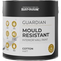 Guardian Mould Resistant Interior Wall Paint - COTTON (White) 2.5L
