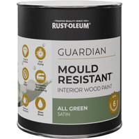 Guardian Mould Resistant Green Satinwood Interior Wood Paint - All Green 750ml