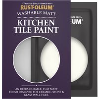 Rust-Oleum White Matt Kitchen Tile Paint - Antique White 10ml