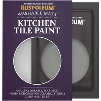 Rust-Oleum Grey Matt Kitchen Tile Paint - Torch Grey 10ml
