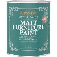 Rust-Oleum Grey Matt Furniture Paint - Winter Grey 750ml