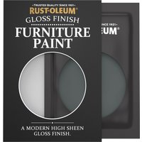Rust-Oleum Black Gloss Furniture Paint - Black Sand 10ml