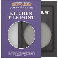 Rust-Oleum Grey Satin Kitchen Tile Paint - Art School 10ml