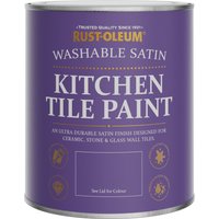 Rust-Oleum Blue Satin Kitchen Tile Paint - Little Cyclades 750ml