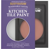 Rust-Oleum Red Satin Kitchen Tile Paint - Salmon 10ml