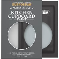Rust-Oleum Grey Satin Finish Kitchen Cupboard Paint - Mineral Grey 10ml