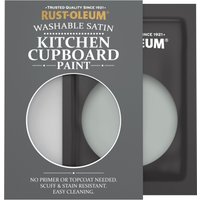 Rust-Oleum Grey Satin Finish Kitchen Cupboard Paint - Pitch Grey 10ml