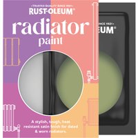 Rust-Oleum Green Satin Radiator Paint - Familiar Ground 10ml