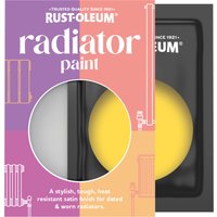 Rust-Oleum Yellow Satin Radiator Paint - Lemon Sorbet 10ml
